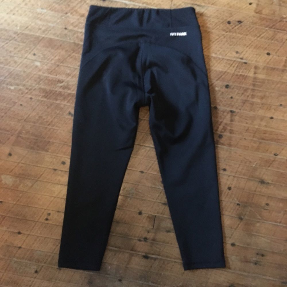 Ivy Park black cropped athletic workout leggings